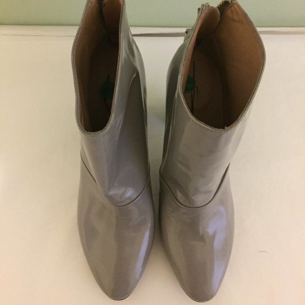 J. Crew Adele Glossy Leather Ankle Boots